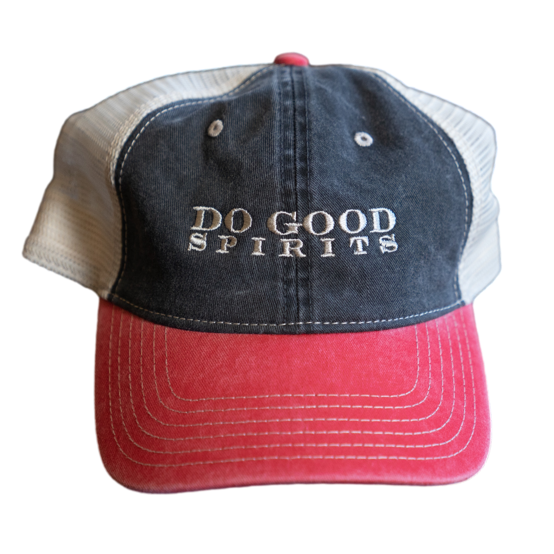 Do Good Spirits Black_Red Cap